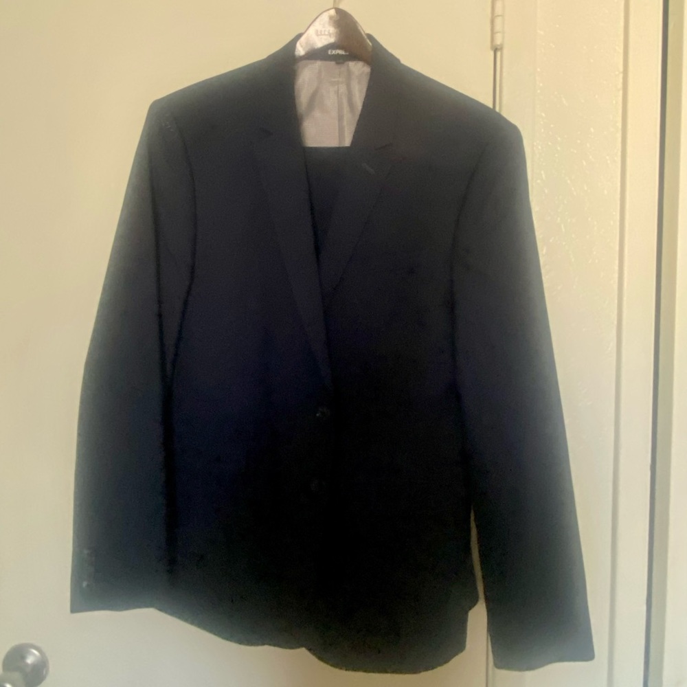 Express Mens Navy Suit